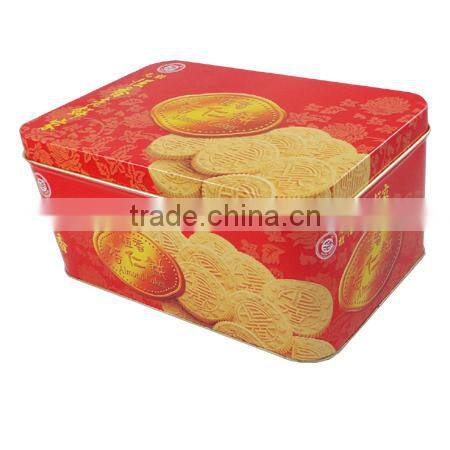 metal biscuit tin box with sealing box