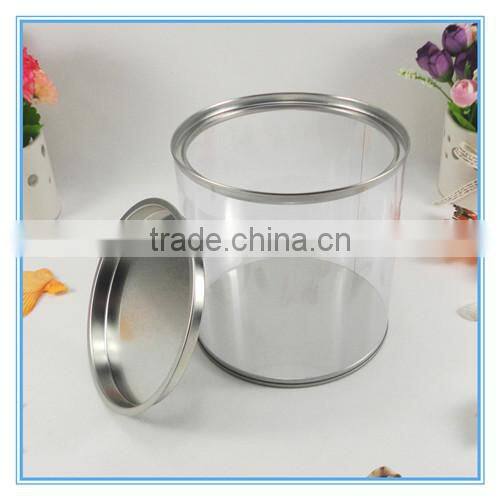 transparent plastic jar,PET can for food