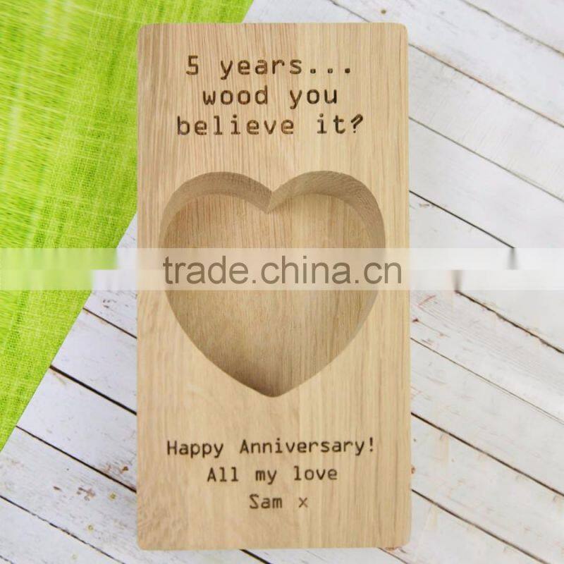 Wooden Ring Tray Custom Logo Rings Holder Wedding GIft Solid Wooden Cuouple Ring Customization Box