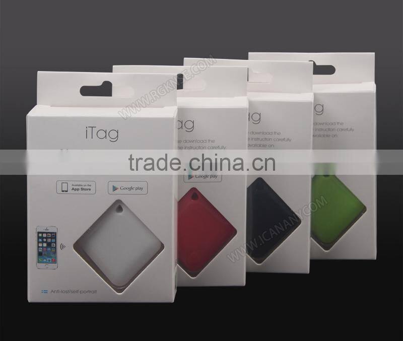 2016 China factory supplier iTag Wireless Bluetooth v4.0 Anti-lost Alarm Device for kids pets with CE FCC