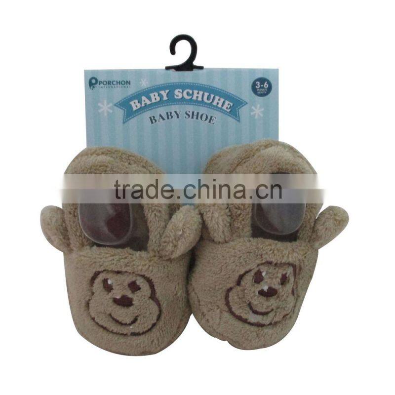 Trade assurance soft plush animal children slippers