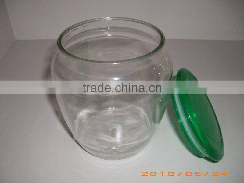 round plastic airtight canister