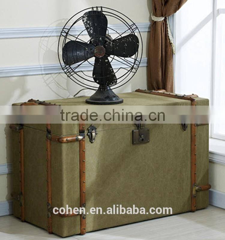 2016 Cohen furniture new design eco-friendly army green solid wooden tv table/canvas tv stand/fabric livingroom furniture