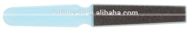 Sandpaper foot file with plastic handle,pedicure foot file,smoother foot file