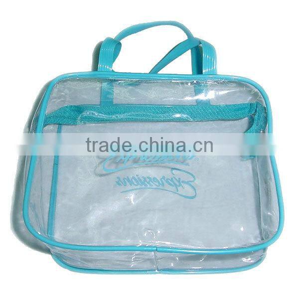 cheap transparent colorful cosmetic bag