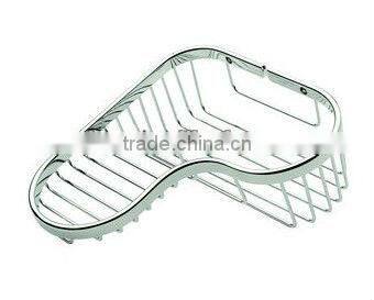 Chrome Wire Basket for Wall Mounted Displays Shelving