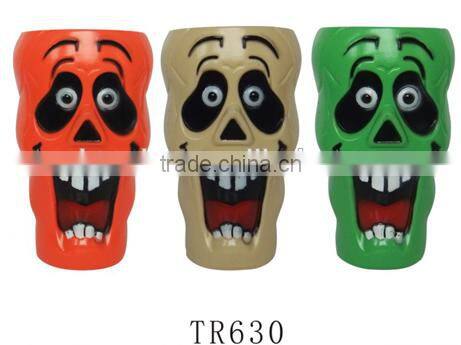 Novelty design Halloween party eco-friendly plastic drinking water cup