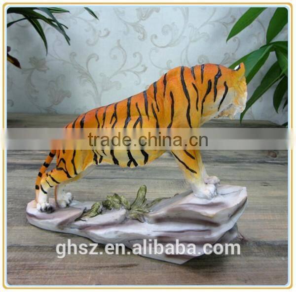 Customized garden decoration life like wild animal tiger sculpture