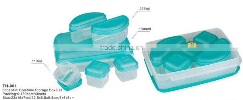 6pcs Mini Combine Storage Box Set TH-001