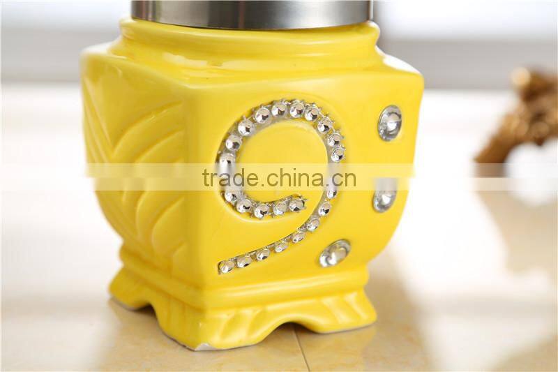 colorful kitchen ceramic canister set