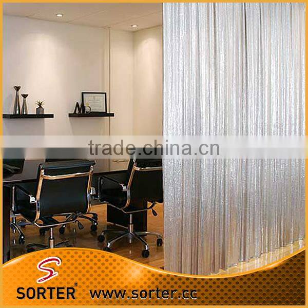 Semi-translucent Waterproof Metal Sequin Fabric Panel Curtains