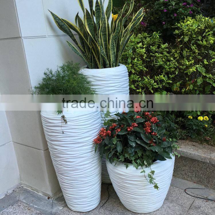 Fiberglass flower pots