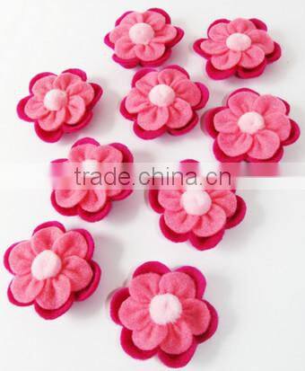 2017 hight quality new products hot sale interior home party ornament handmade felt artificial flower fabric made in China