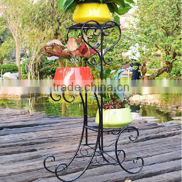 Unique garden decor metal display rack