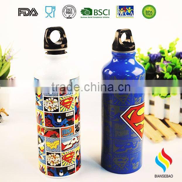 different capacity aluminum drink bottle for promotional