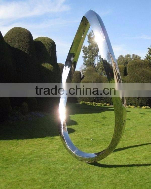 art deco garden metal craft lotus stainless steel modern sculpture