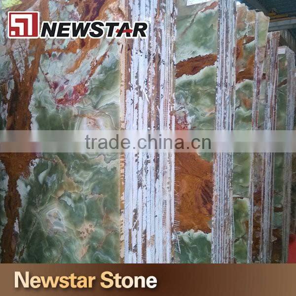 Polished marble dark green onyx marble tile