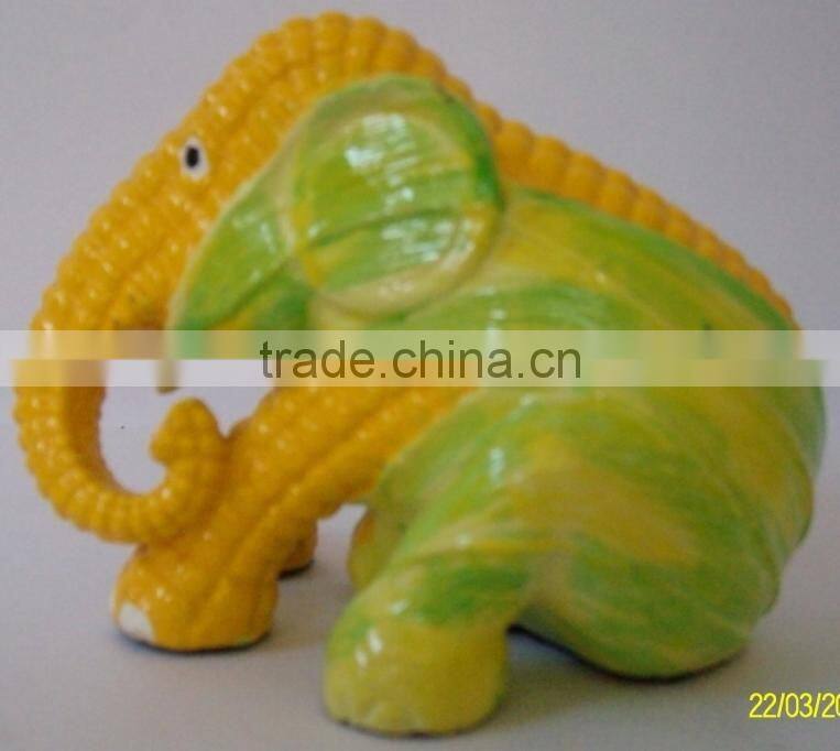 Garden Resin Elephant corn Statue