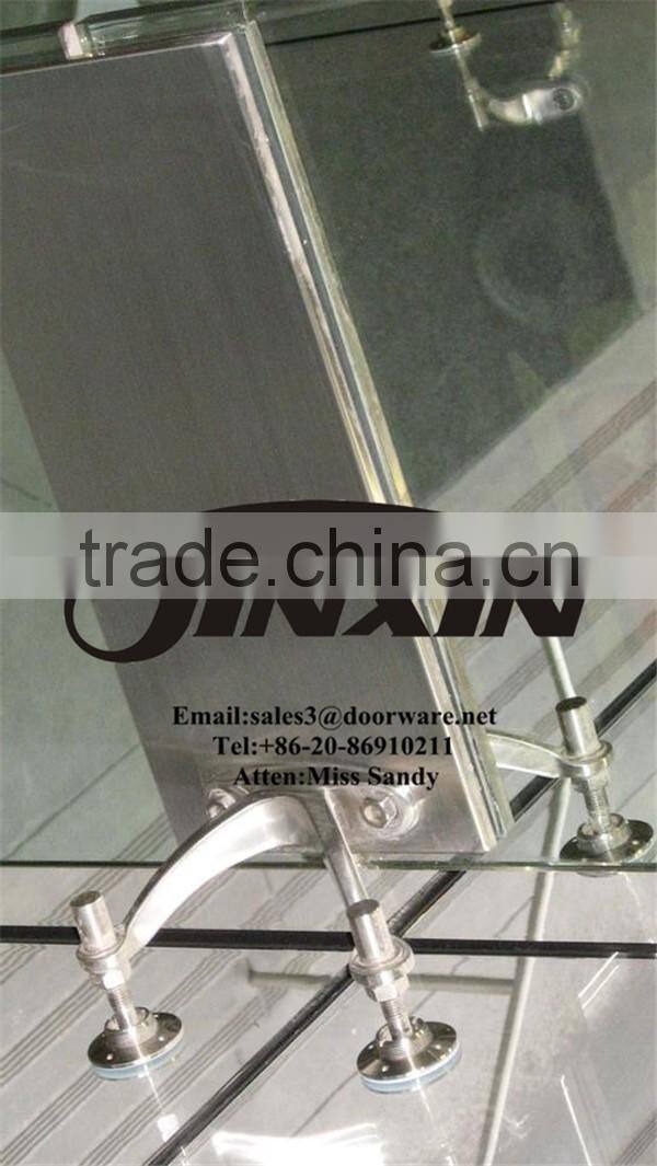 Stainless Steel Four Arms Curtain Wall Glass Spider With Fin