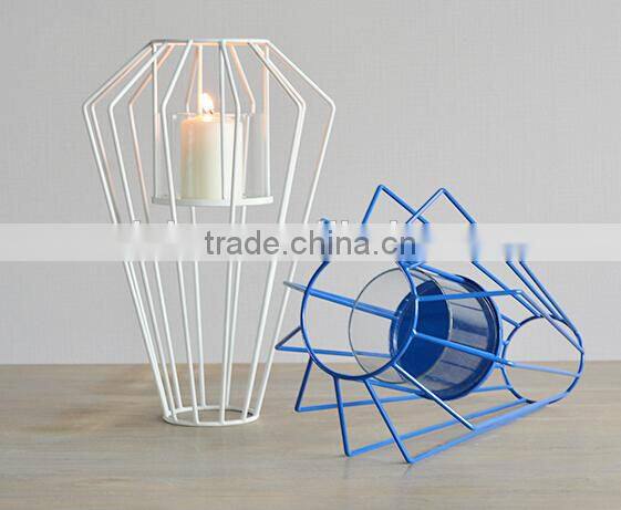 wholesale metal wire candle holder