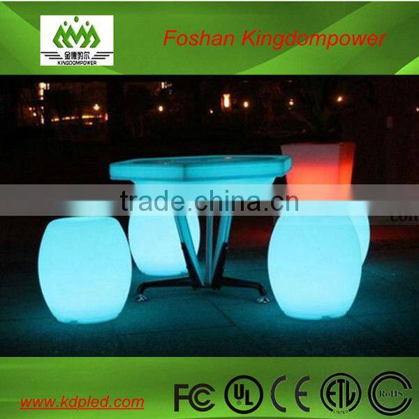 rechargeable color changing led seat chair