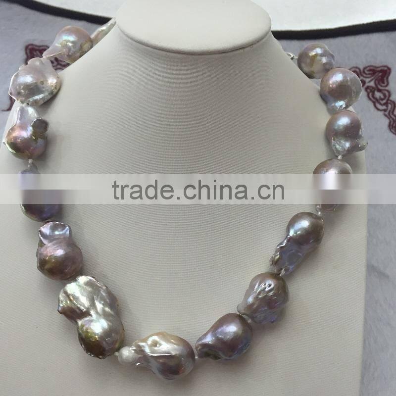 17-18mm baroque freshwater pearl necklace
