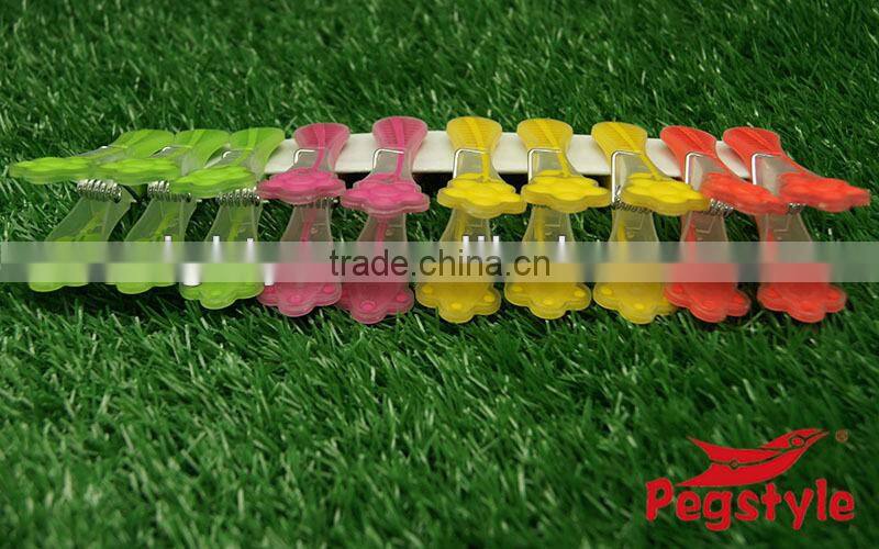 high quality Bi-material plastic spring clip