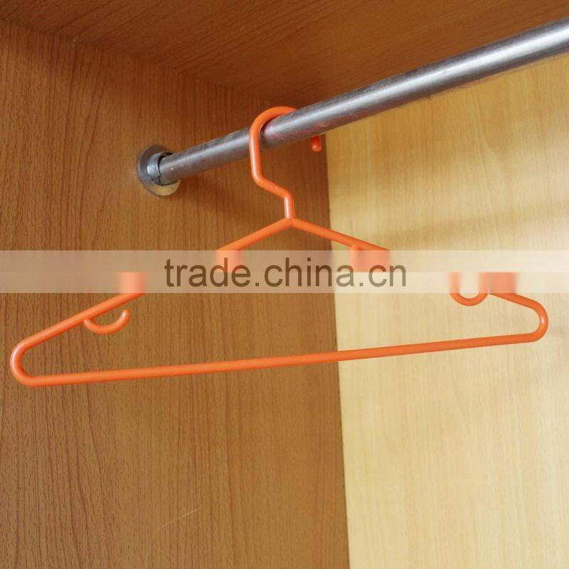 Orange thick clothes hanger plastic hanger
