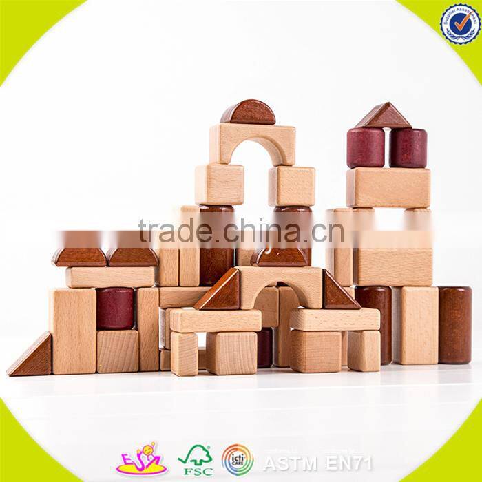 Wholesale hot wooden stacking puzzle blocks toy colorful wooden stacking puzzle blocks toy W13A017