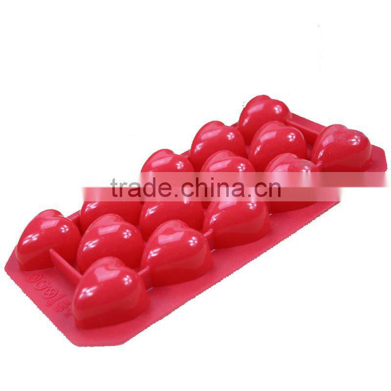 Food grade custom ice tray silicone ice heart mold,ice cube tray