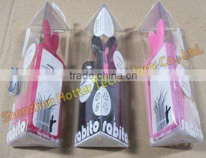 bunny shape silicone case for iphone