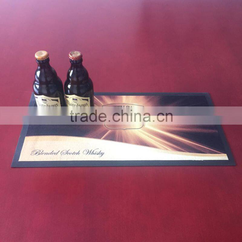 customized bar runner non-woven rubber bar mat