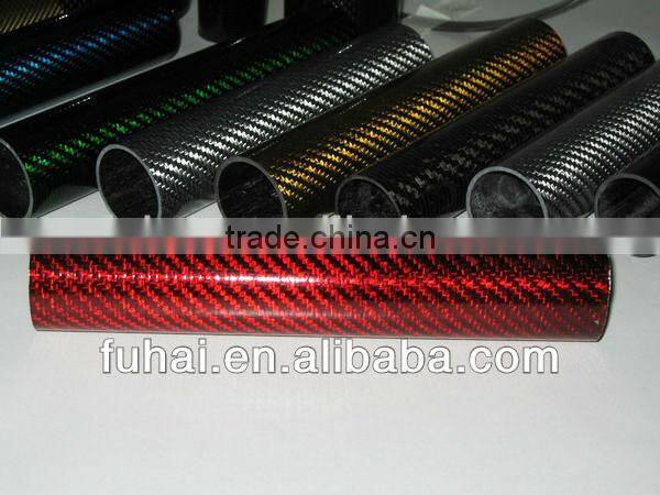 3K Colorful Carbon Fiber Tube