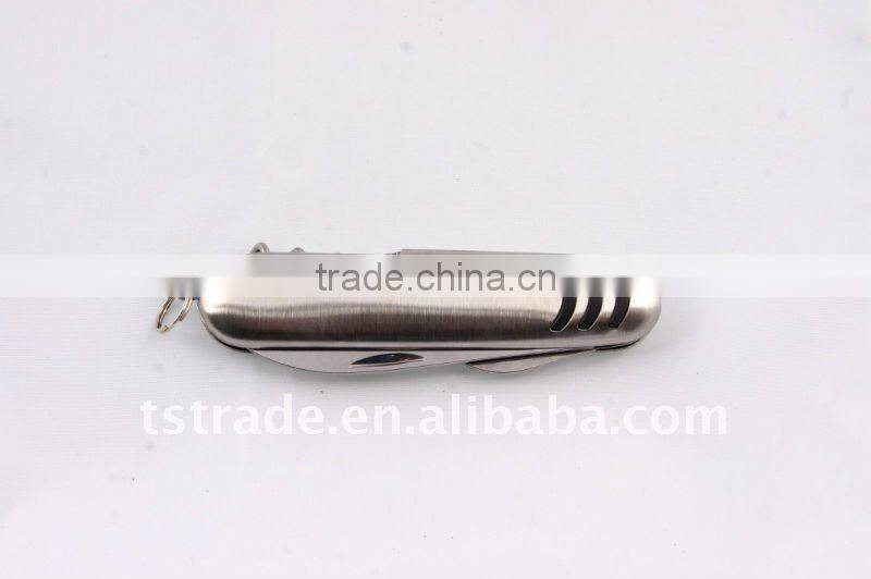 2014 Promotion mini multi function pocket LED gift tool knife K5005SG3-1