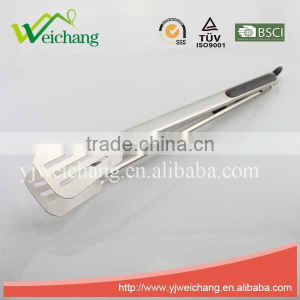 WCR223 Good quality food tong stainless steel BBQ tongs long handle