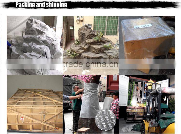 Romantic artistic simulation artificial rockery waterfall Landscape Art decorative artificial rockry waterfall