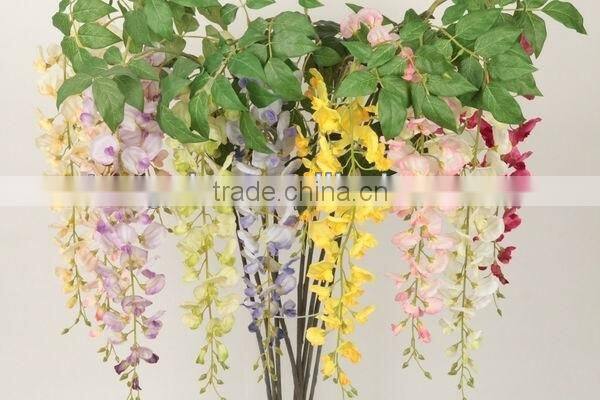 27434 indoor art wistaria flowers, Restaurant decorated with Oriental decor