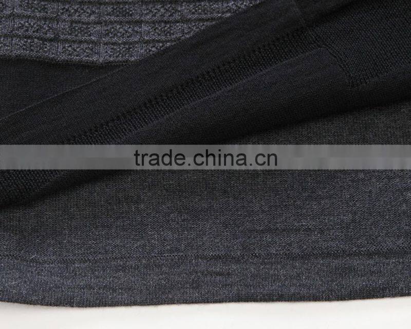 Men's jacqurd sweater pullover 100%wool