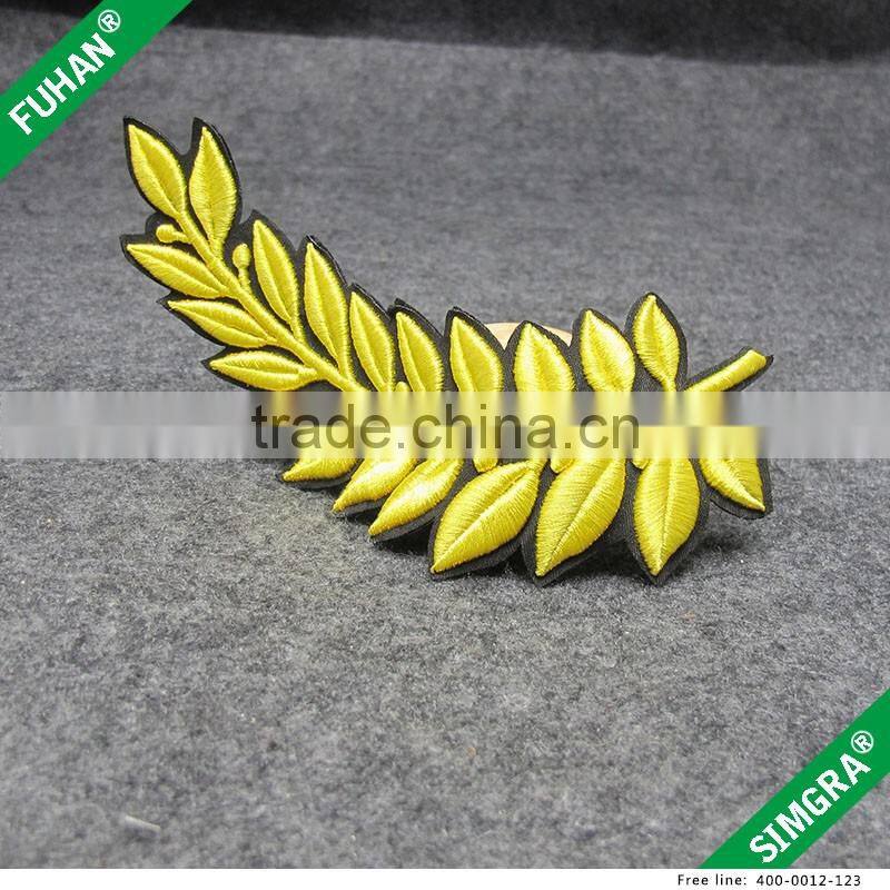 Newest Design Machine Embroidery Bullion Wire Badges