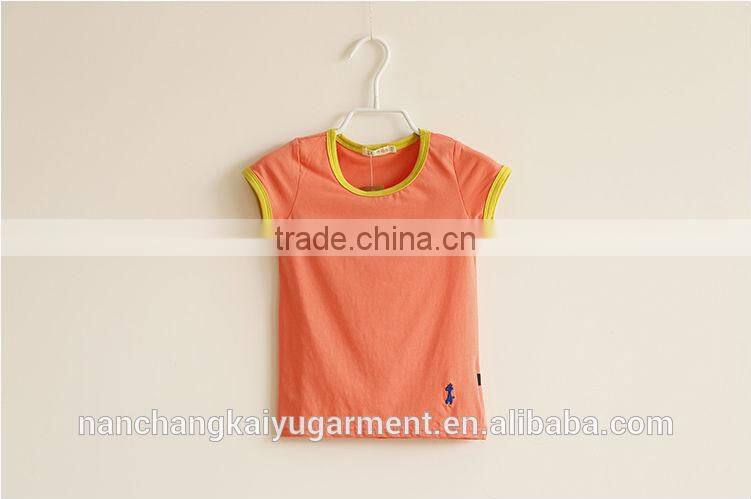 High quality wholesale cheapest Kids blank 100% cotton T shirt