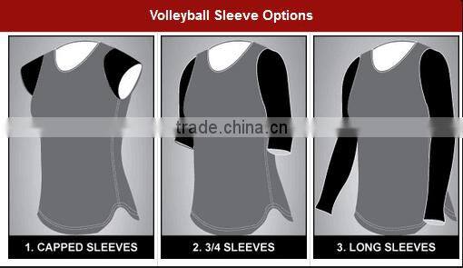 New design custom design sublimated volleyball jersey quick dry/volleyball training equipment