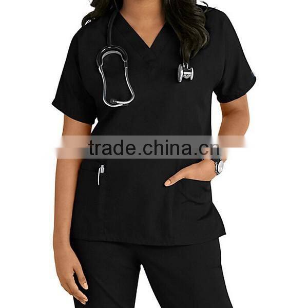Polycotton Unisex Stylish Medical Scrubs Nursing Uniform