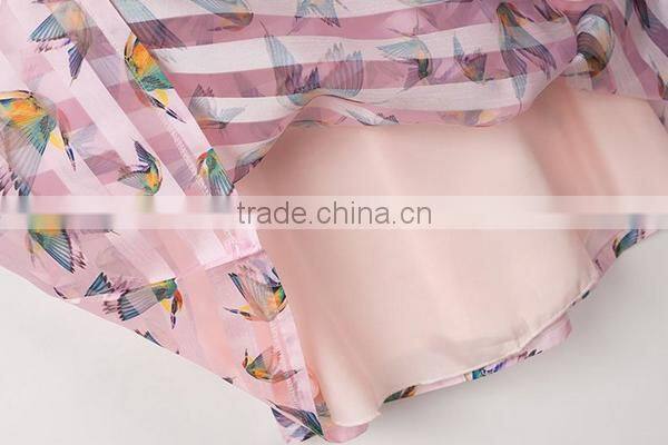 HD-D204 elegant fashion ladies pink princess organza dress/woman dress