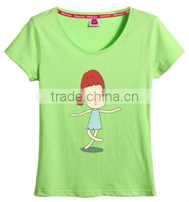 OEM china sweet baby girl t-shirt cartoon design