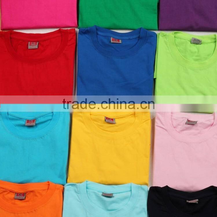 100% cotton o-neck couple t-shirt custom wholesale from china
