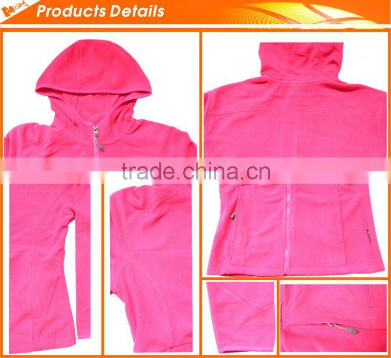 JJ091 Customized Polar Fleece Jacket with zipper For Women
