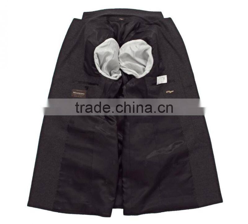 Men Coat Winter Wear Wool Fabric Grey Color