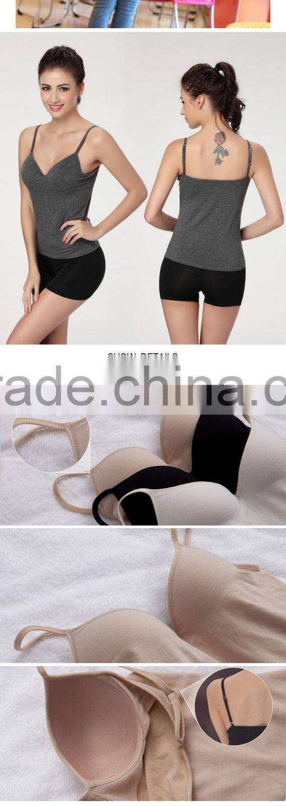 HSZ-8898 New Design Sexy Underwear Latest Fashion Women Tank Top High Quality Beautiful Camisole Ladies Fancy Hot Lingerie Bulk