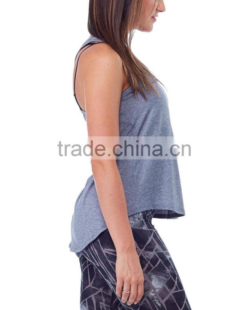 Fashion sexy women wholesale activewear gym stringer vest