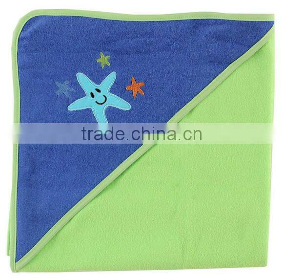 China supplier applique cotton terry pattern baby baby security blanket